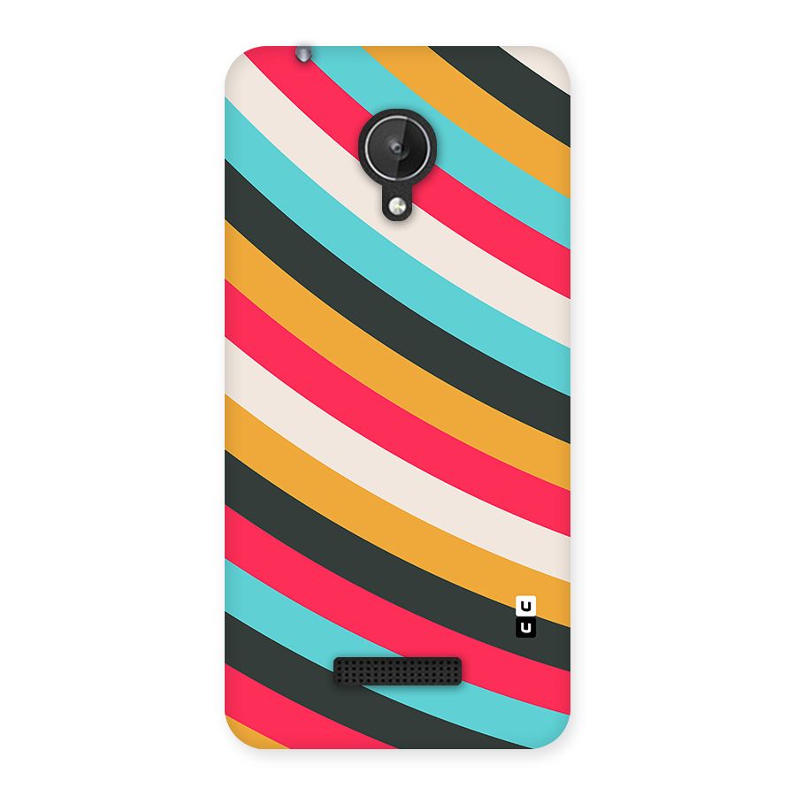 Retro Style Minimal Curves Back Case for Canvas Spark Q380