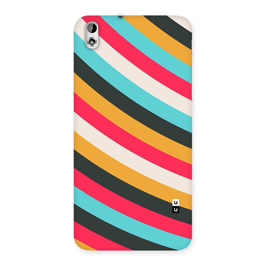 Retro Style Minimal Curves Back Case for Desire 816g