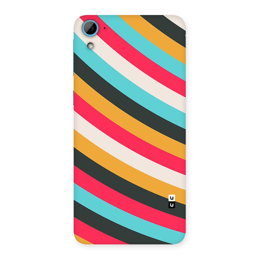Retro Style Minimal Curves Back Case for Desire 826