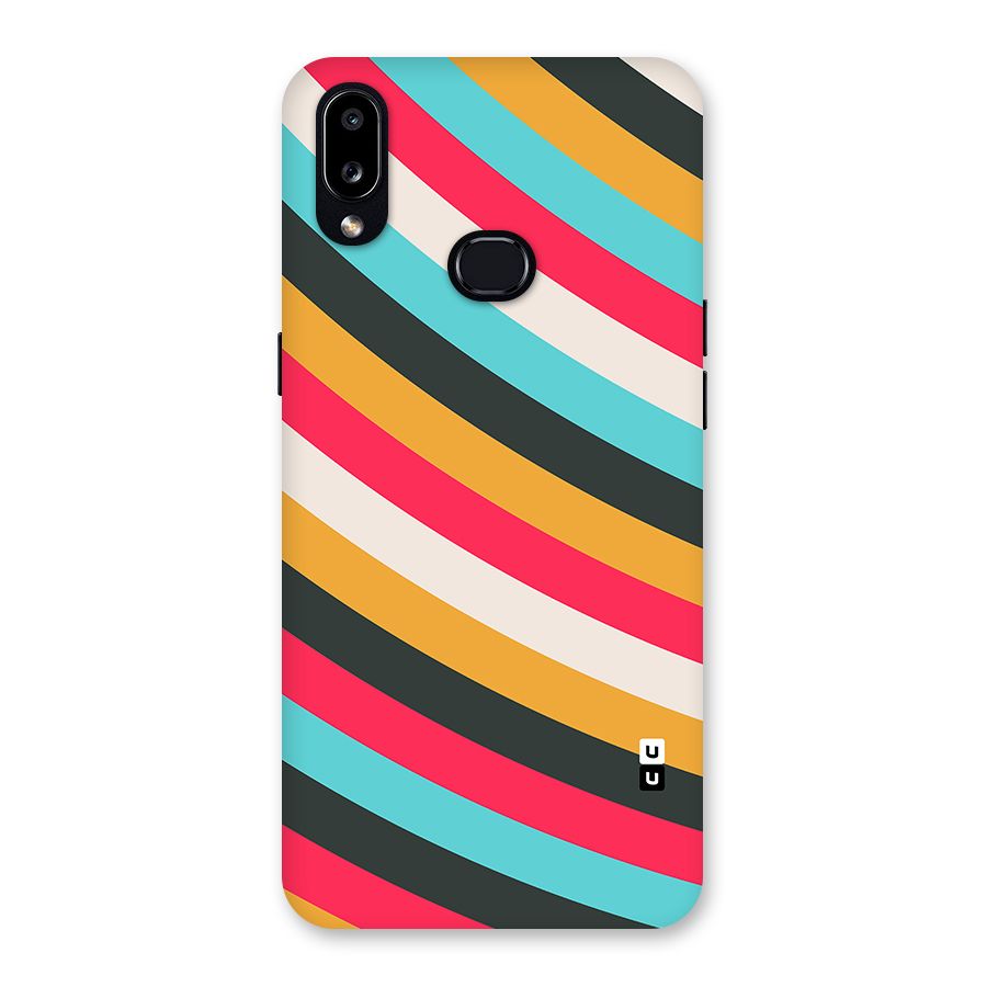 Retro Style Minimal Curves Back Case for Galaxy A10s