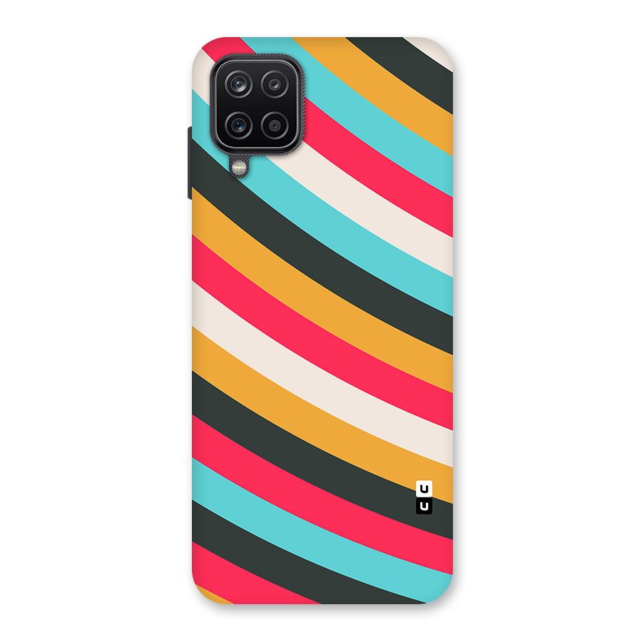 Retro Style Minimal Curves Back Case for Galaxy A12