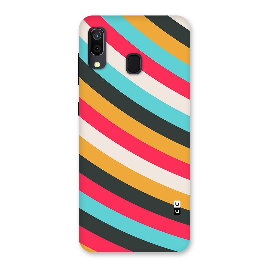 Retro Style Minimal Curves Back Case for Galaxy A30