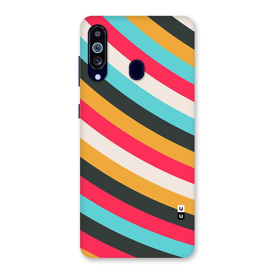 Retro Style Minimal Curves Back Case for Galaxy A60