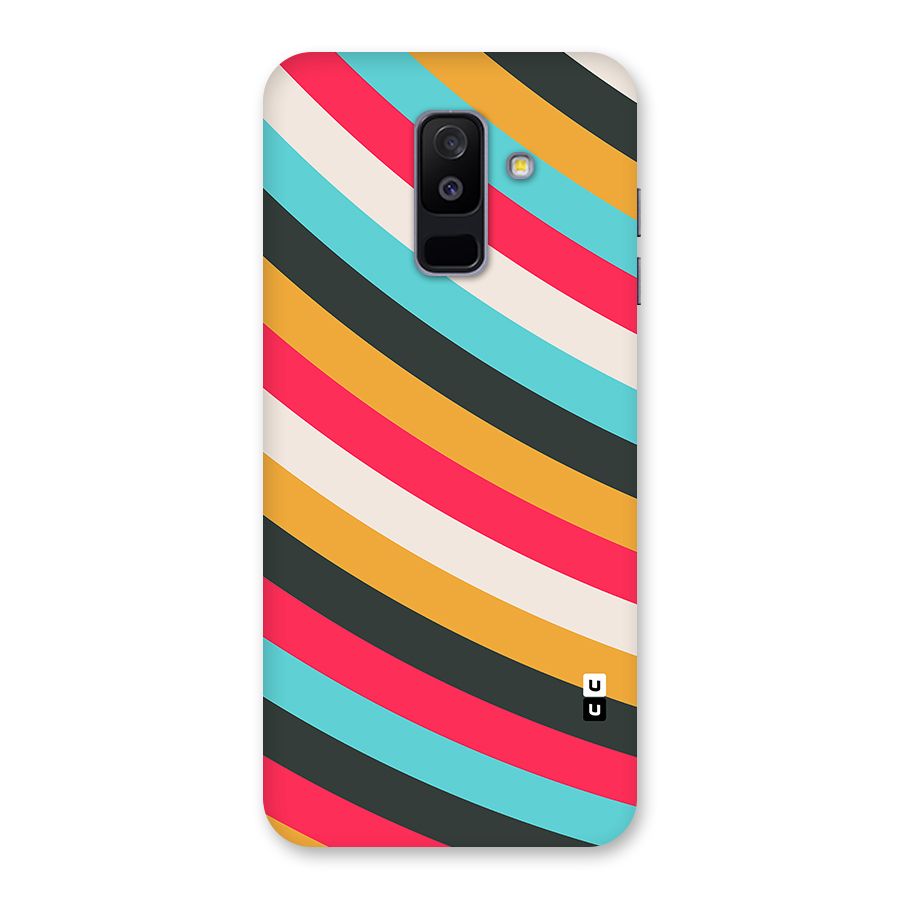 Retro Style Minimal Curves Back Case for Galaxy A6 Plus