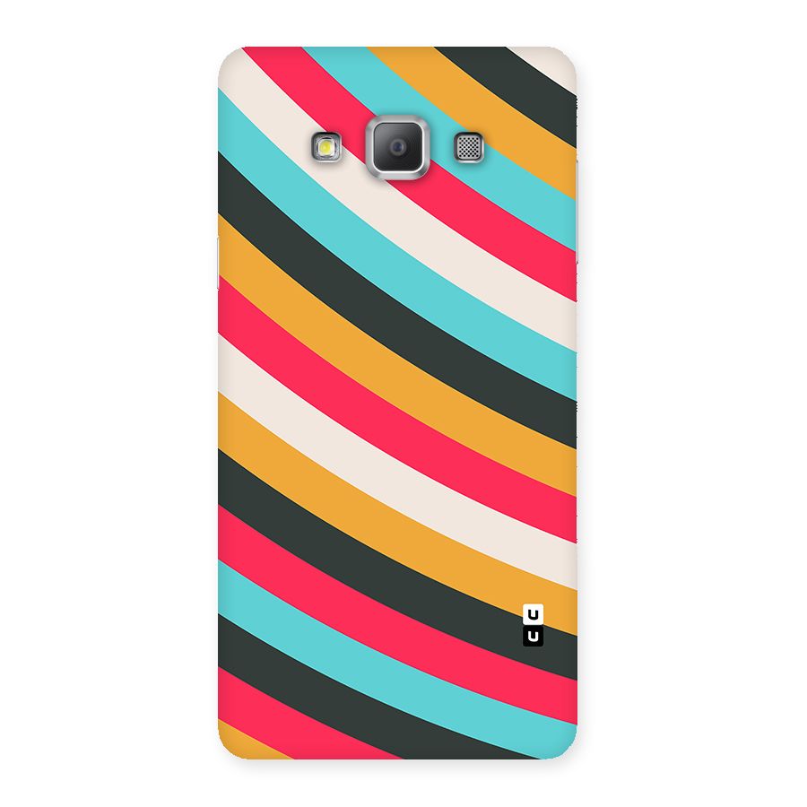 Retro Style Minimal Curves Back Case for Galaxy A7