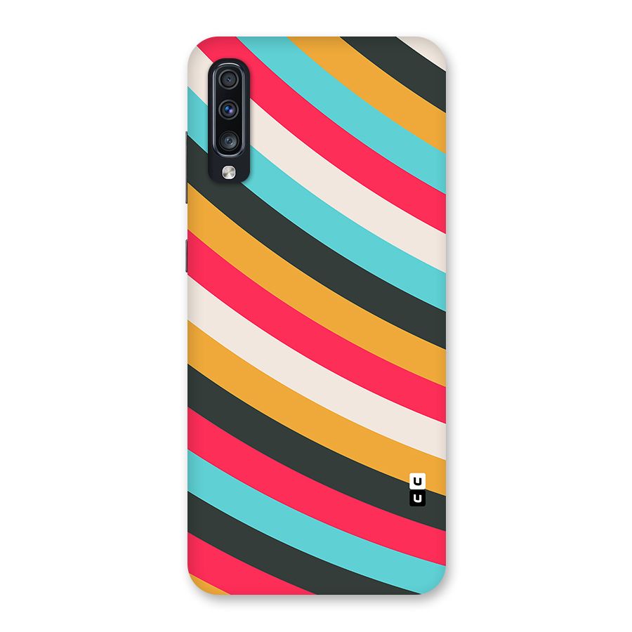 Retro Style Minimal Curves Back Case for Galaxy A70