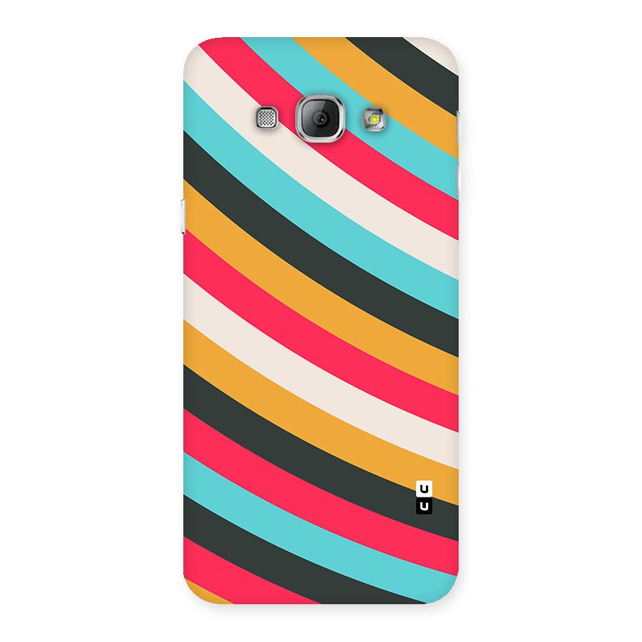 Retro Style Minimal Curves Back Case for Galaxy A8