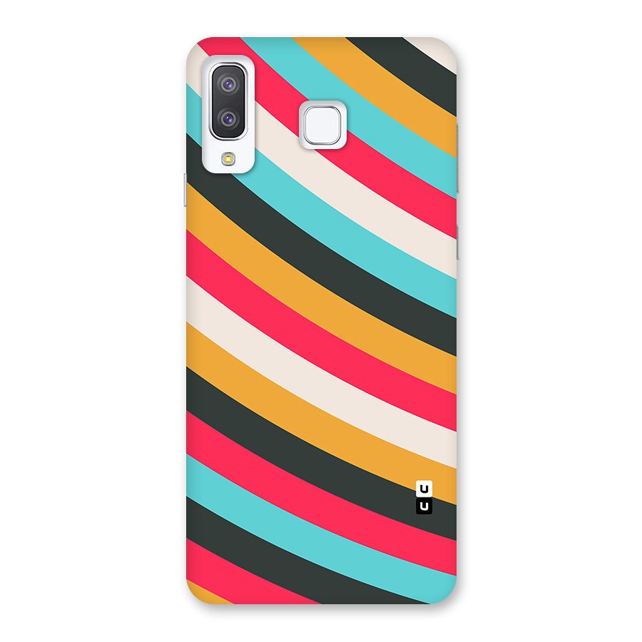 Retro Style Minimal Curves Back Case for Galaxy A8 Star
