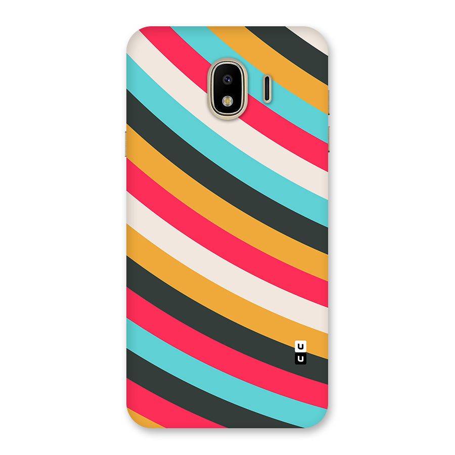 Retro Style Minimal Curves Back Case for Galaxy J4