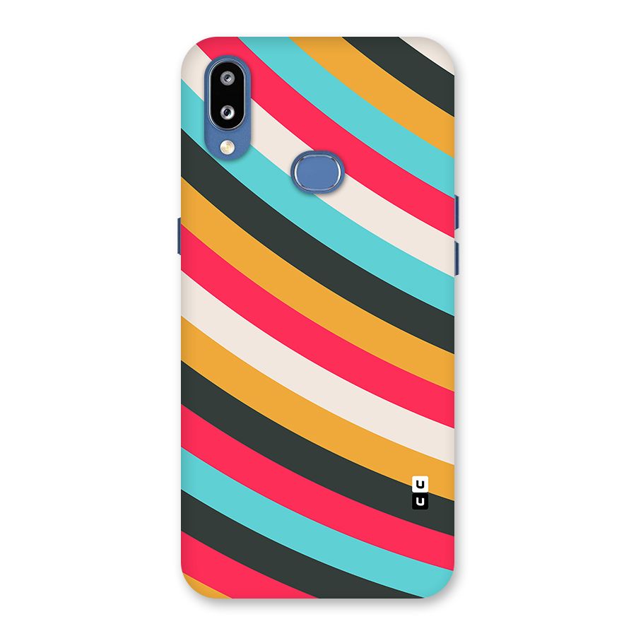 Retro Style Minimal Curves Back Case for Galaxy M01s