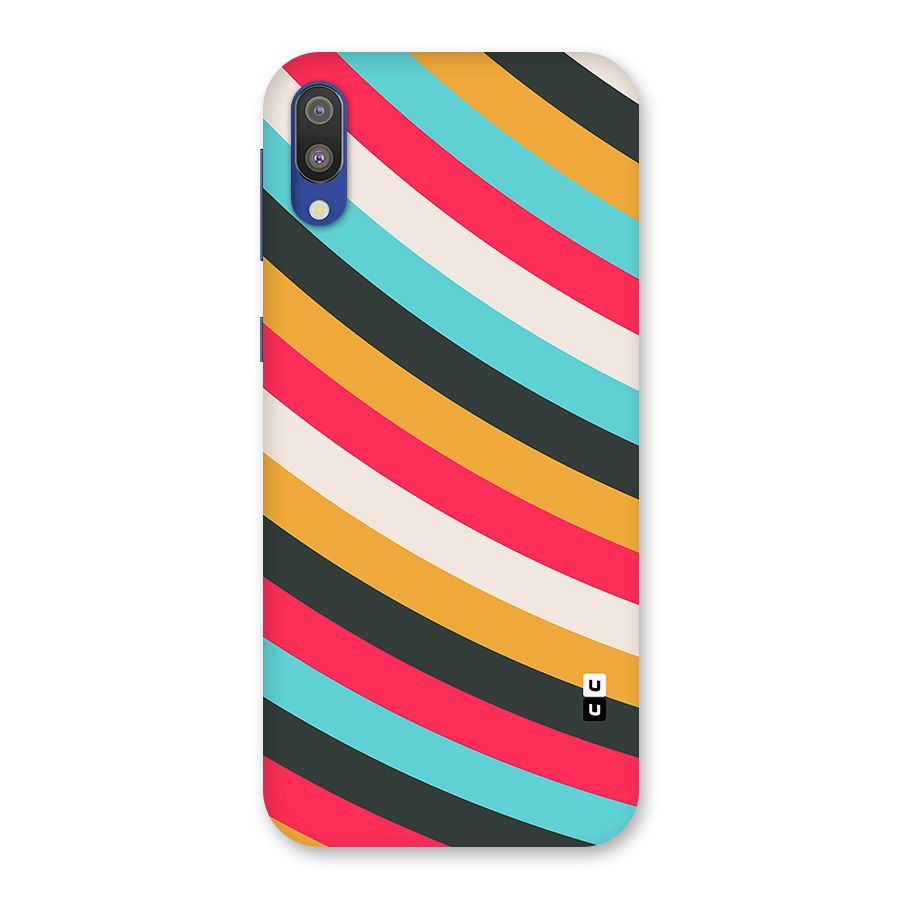 Retro Style Minimal Curves Back Case for Galaxy M10