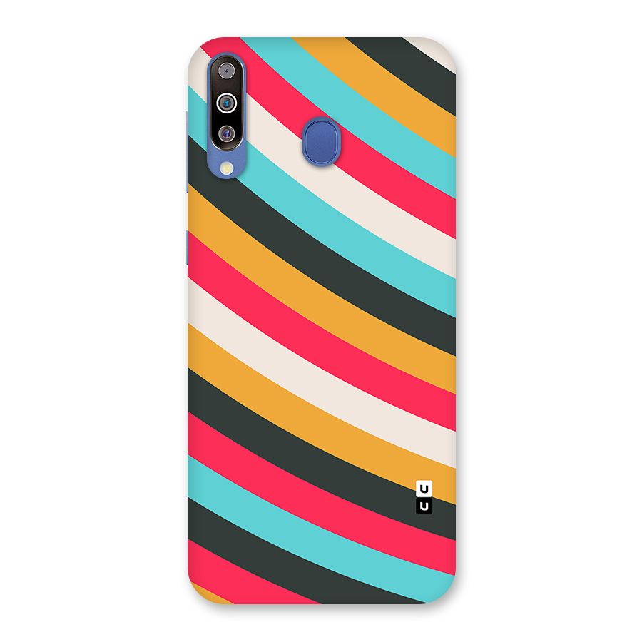 Retro Style Minimal Curves Back Case for Galaxy M30