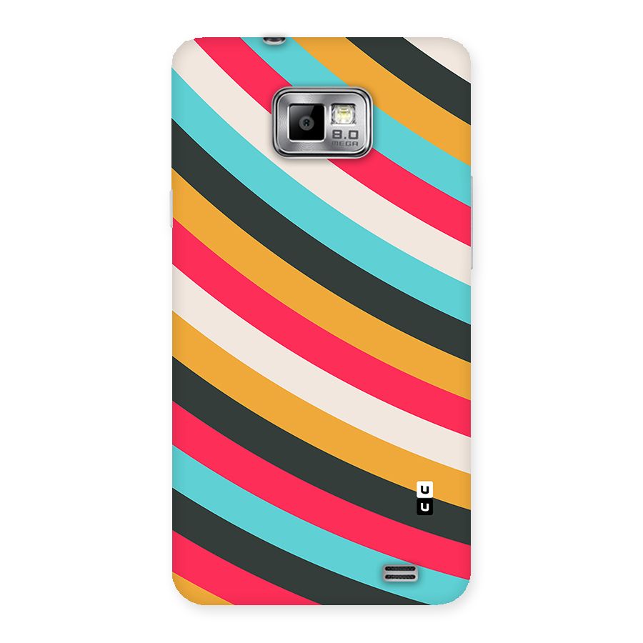 Retro Style Minimal Curves Back Case for Galaxy S2