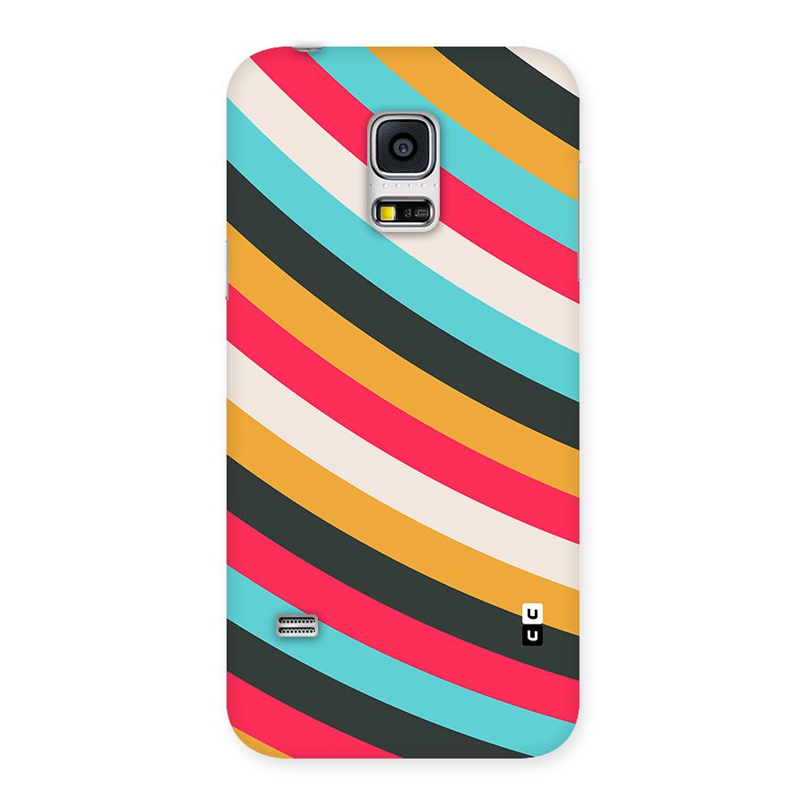 Retro Style Minimal Curves Back Case for Galaxy S5 Mini