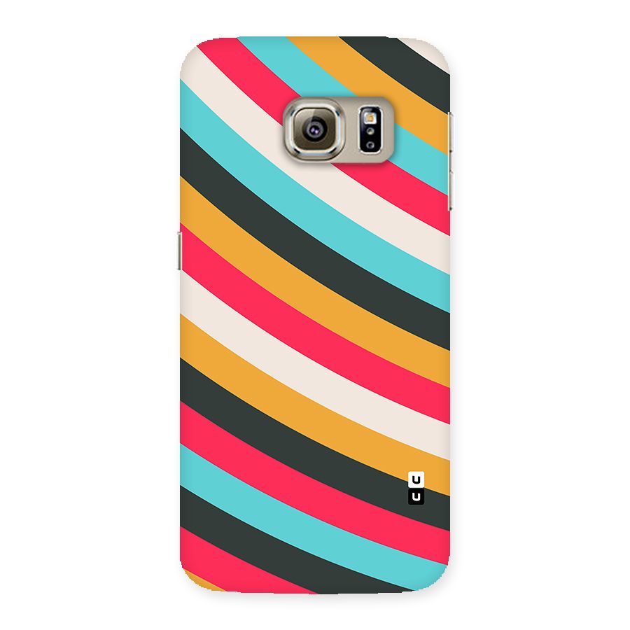 Retro Style Minimal Curves Back Case for Galaxy S6 edge