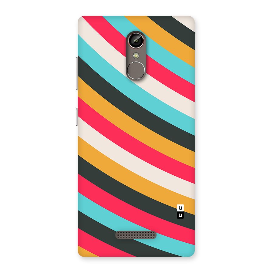 Retro Style Minimal Curves Back Case for Gionee S6s