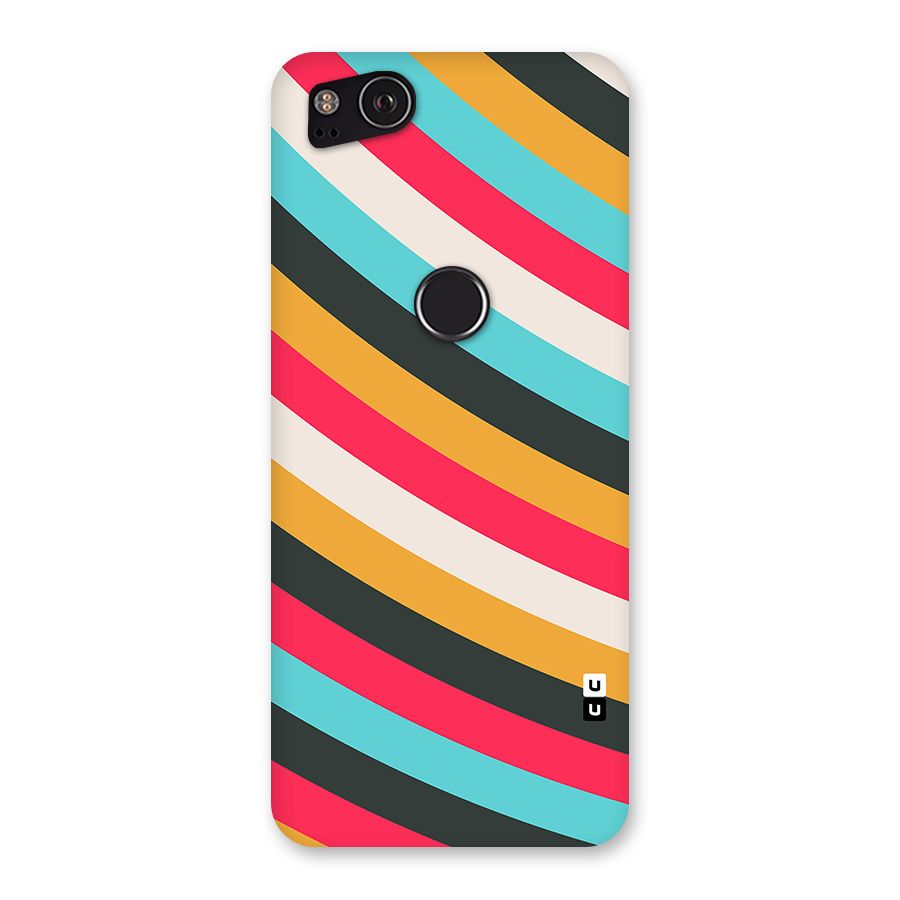 Retro Style Minimal Curves Back Case for Google Pixel 2