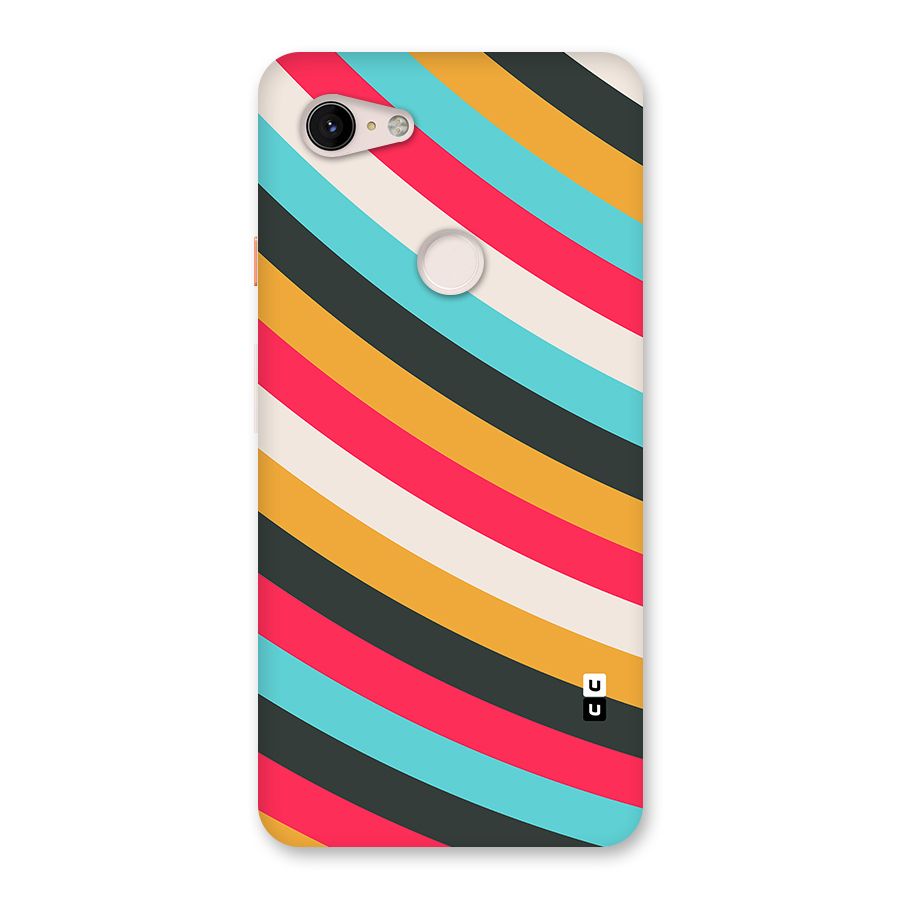 Retro Style Minimal Curves Back Case for Google Pixel 3 XL