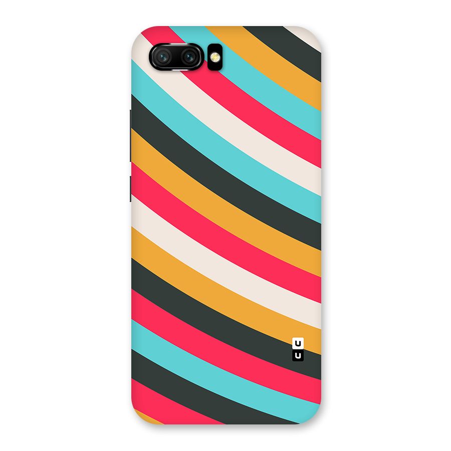 Retro Style Minimal Curves Back Case for Honor 10
