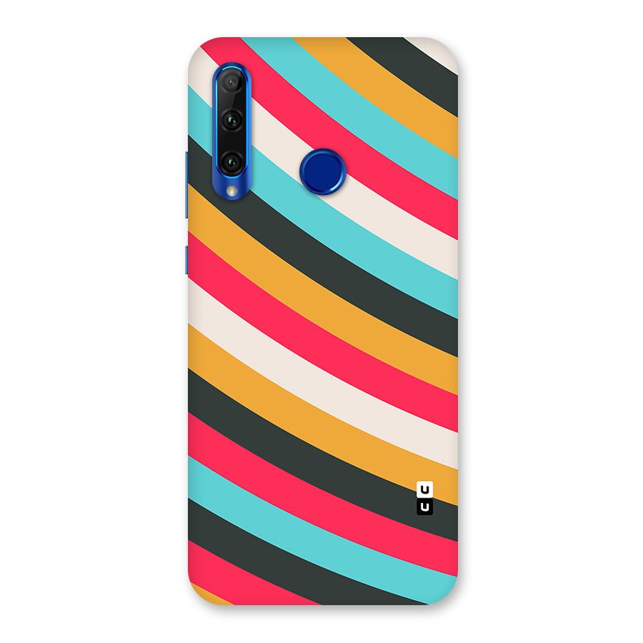 Retro Style Minimal Curves Back Case for Honor 20i