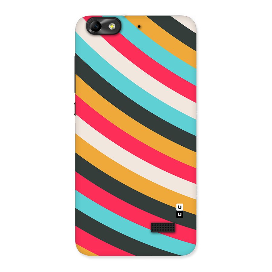 Retro Style Minimal Curves Back Case for Honor 4C
