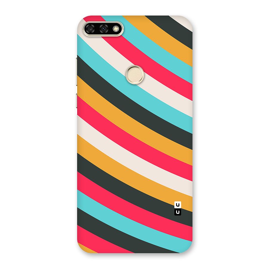 Retro Style Minimal Curves Back Case for Honor 7A