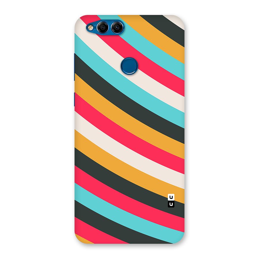 Retro Style Minimal Curves Back Case for Honor 7X