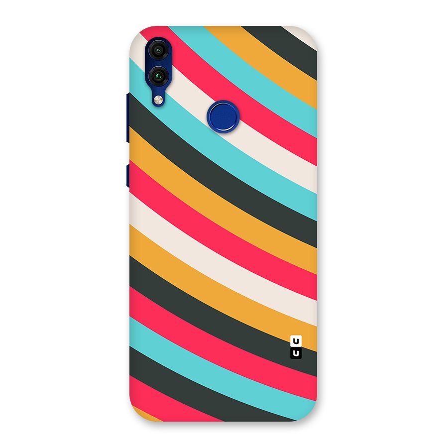 Retro Style Minimal Curves Back Case for Honor 8C