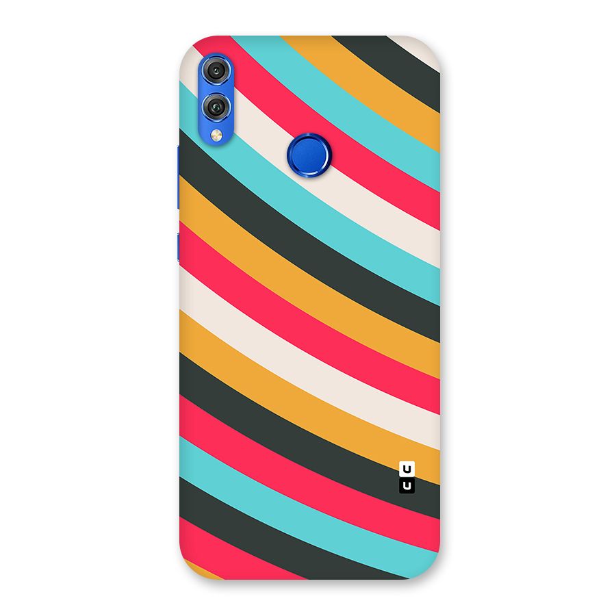 Retro Style Minimal Curves Back Case for Honor 8X