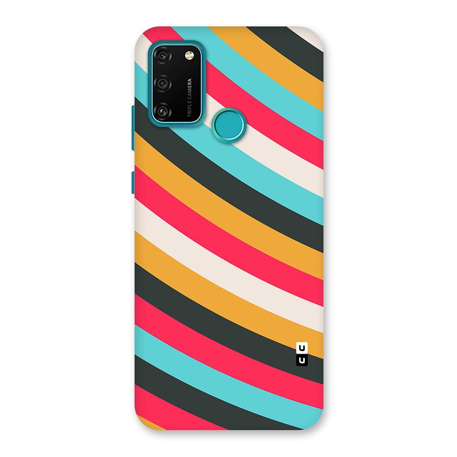 Retro Style Minimal Curves Back Case for Honor 9A