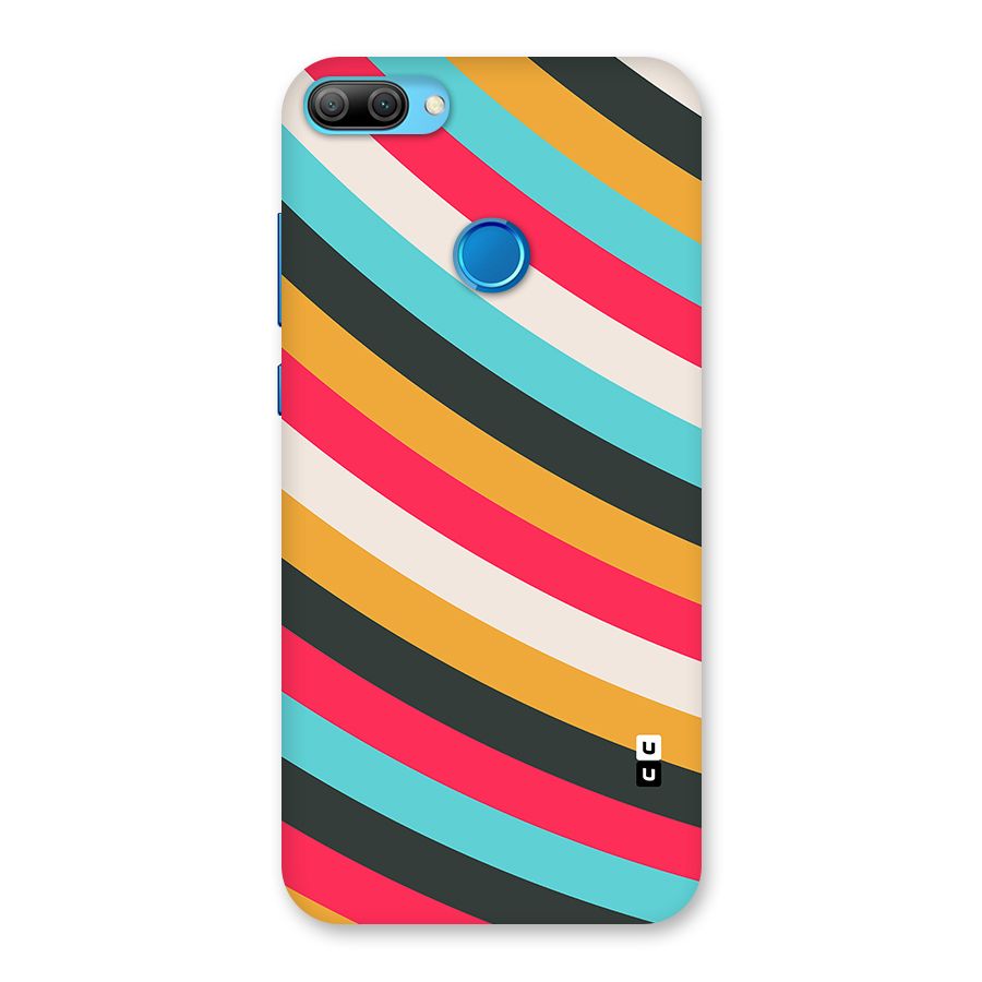 Retro Style Minimal Curves Back Case for Honor 9N