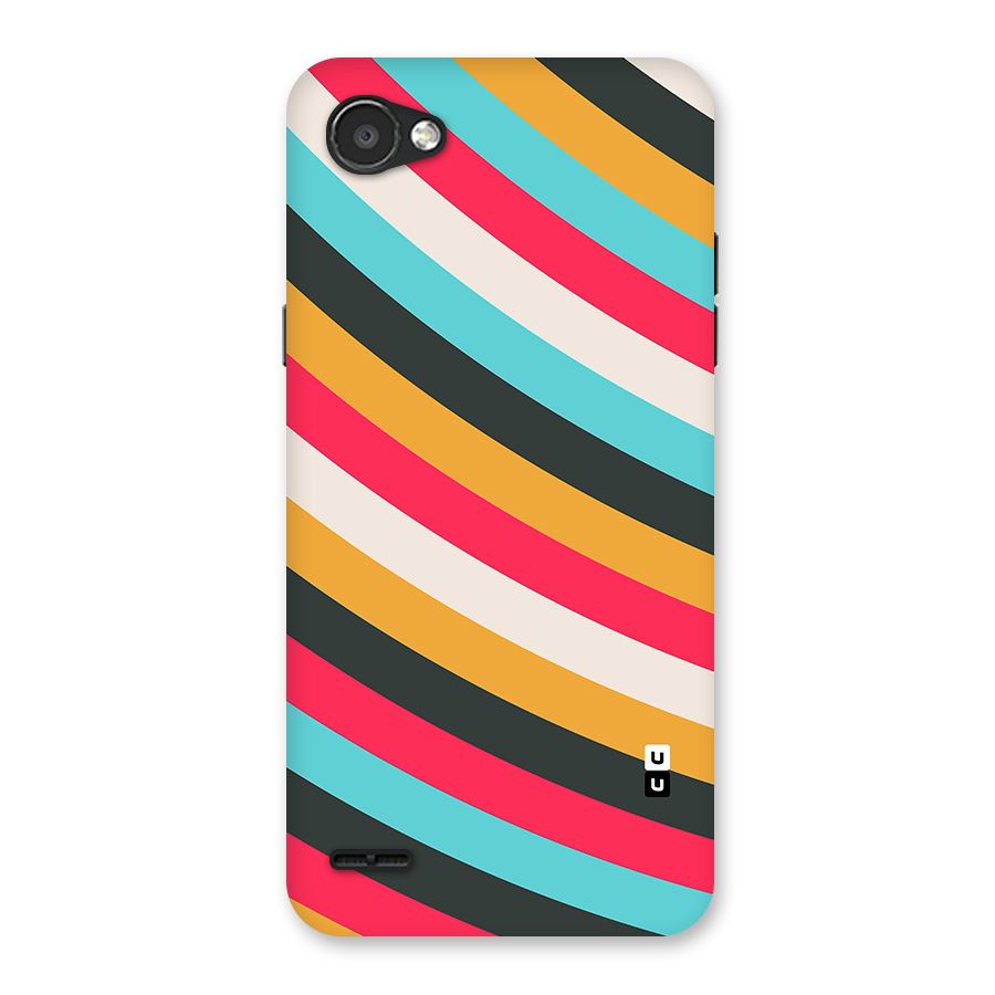 Retro Style Minimal Curves Back Case for LG Q6