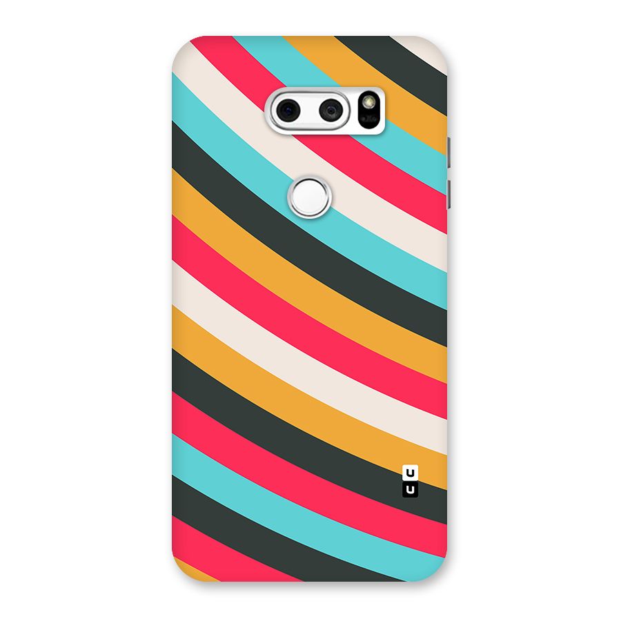 Retro Style Minimal Curves Back Case for LG V30