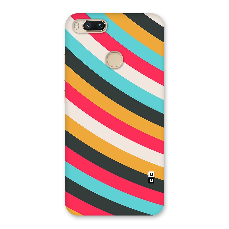 Retro Style Minimal Curves Back Case for Mi A1