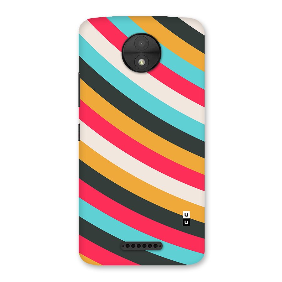 Retro Style Minimal Curves Back Case for Moto C