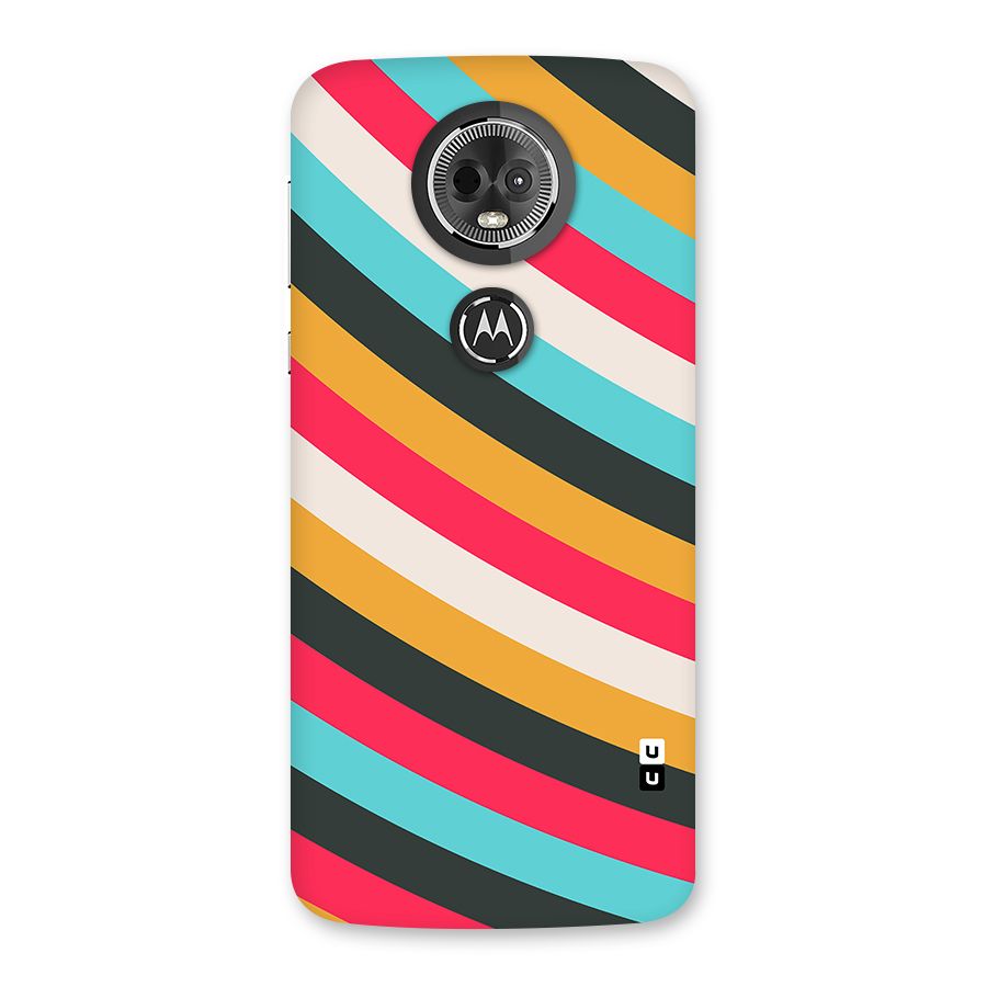 Retro Style Minimal Curves Back Case for Moto E5 Plus