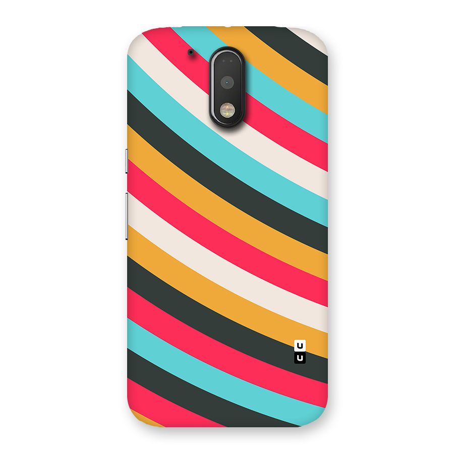 Retro Style Minimal Curves Back Case for Moto G4 Plus