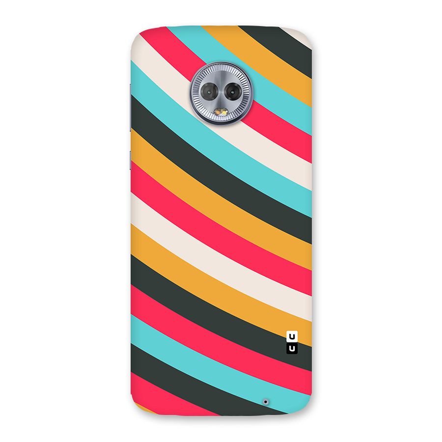 Retro Style Minimal Curves Back Case for Moto G6 Plus
