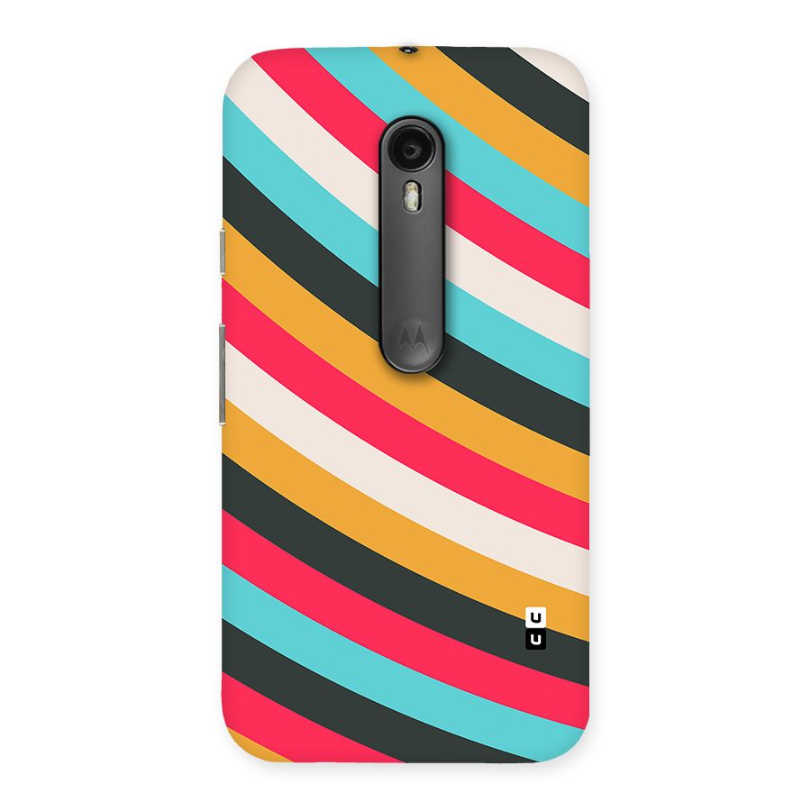 Retro Style Minimal Curves Back Case for Moto G Turbo
