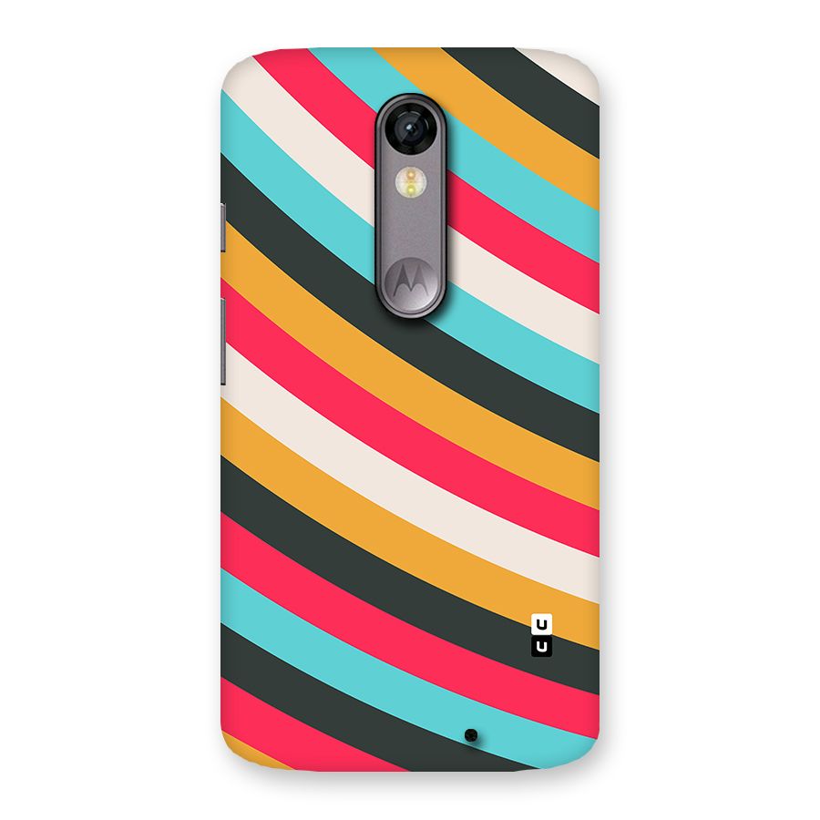 Retro Style Minimal Curves Back Case for Moto X Force