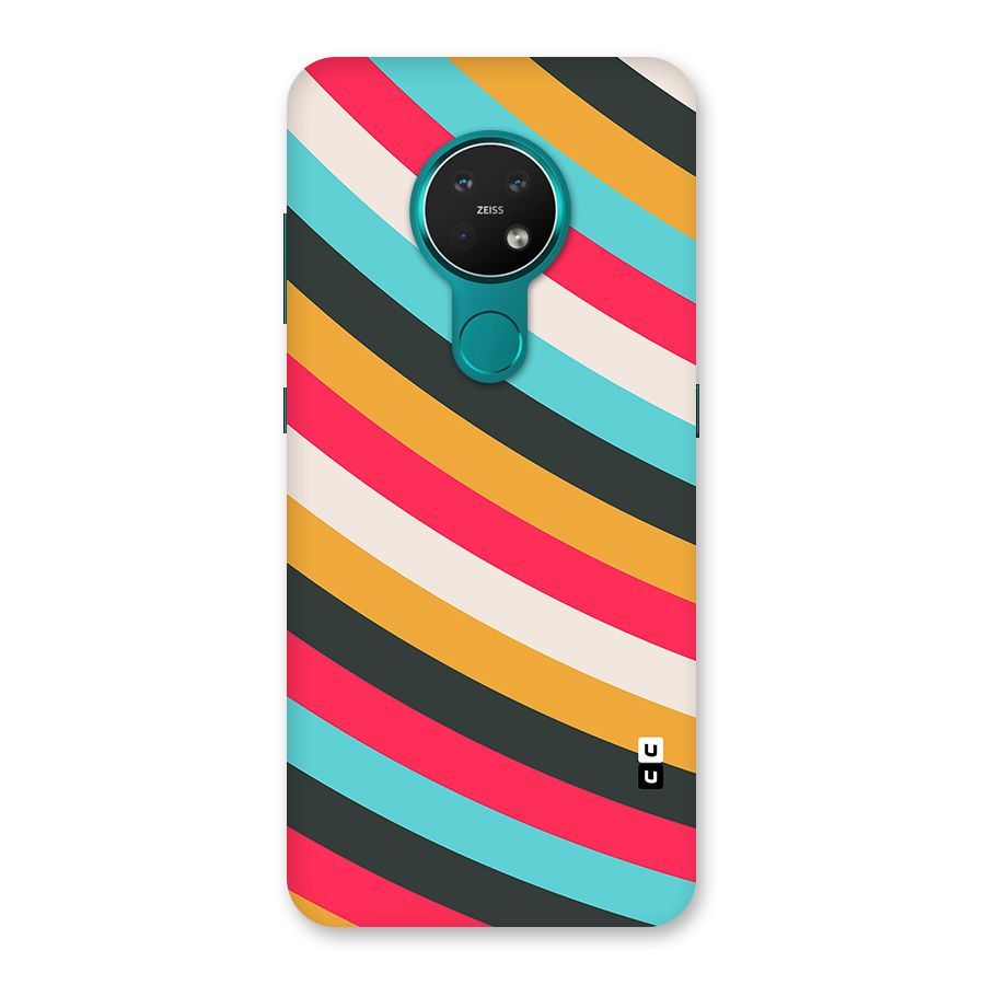 Retro Style Minimal Curves Back Case for Nokia 7.2