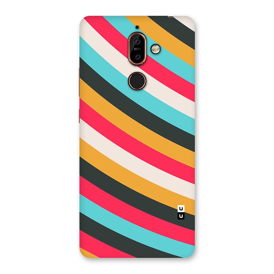 Retro Style Minimal Curves Back Case for Nokia 7 Plus