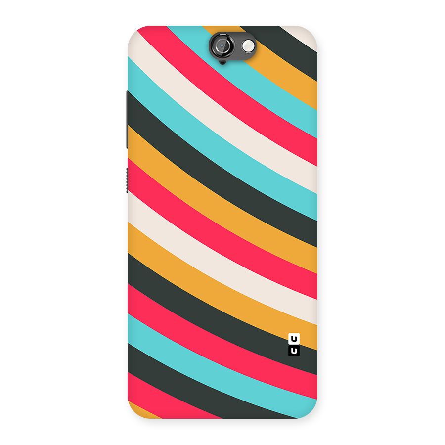 Retro Style Minimal Curves Back Case for One A9