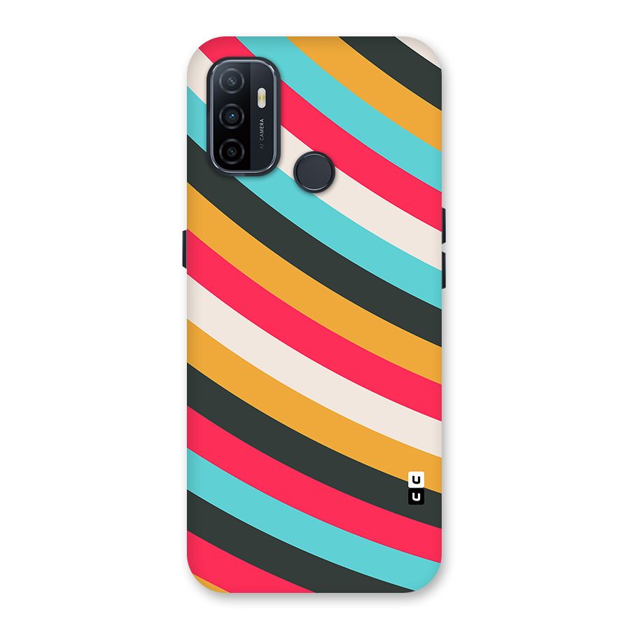 Retro Style Minimal Curves Back Case for Oppo A32
