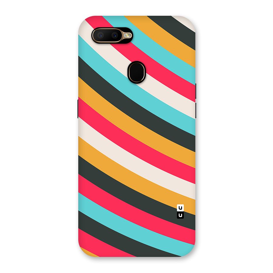 Retro Style Minimal Curves Back Case for Oppo A5s