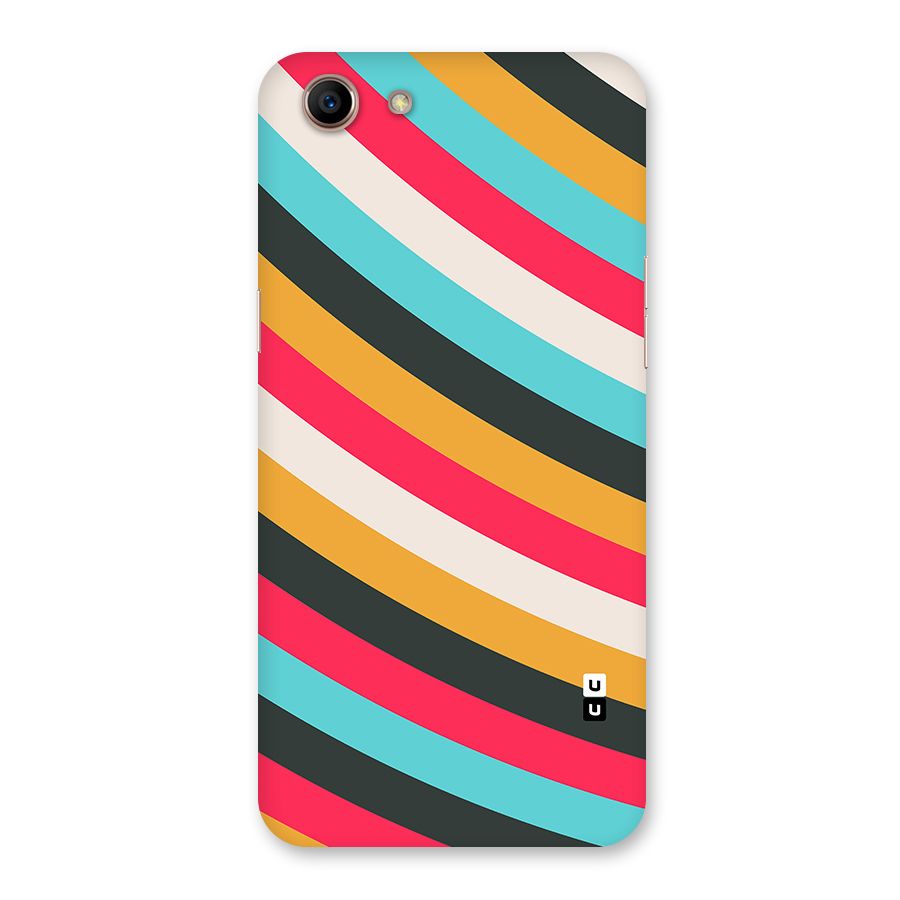 Retro Style Minimal Curves Back Case for Oppo A83 (2018)