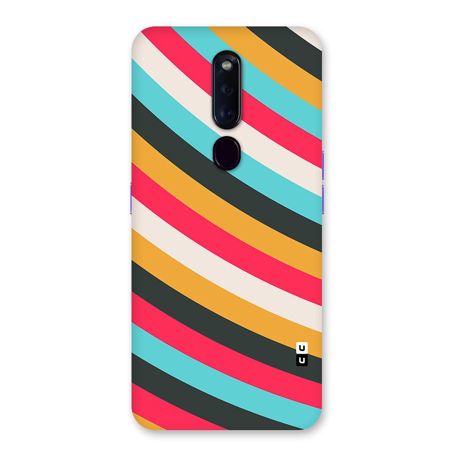Retro Style Minimal Curves Back Case for Oppo F11 Pro