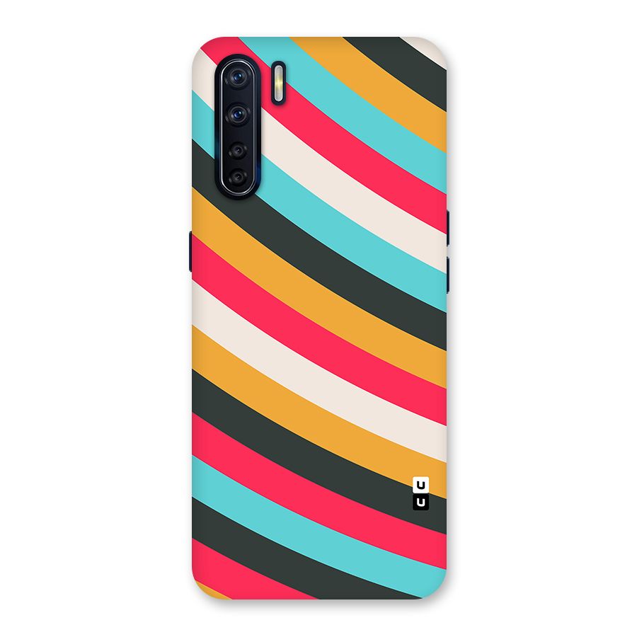 Retro Style Minimal Curves Back Case for Oppo F15