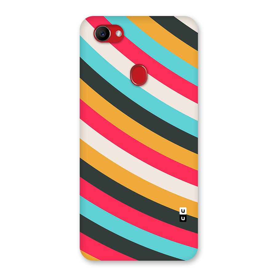 Retro Style Minimal Curves Back Case for Oppo F7