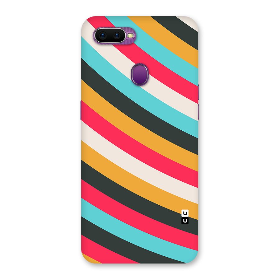Retro Style Minimal Curves Back Case for Oppo F9